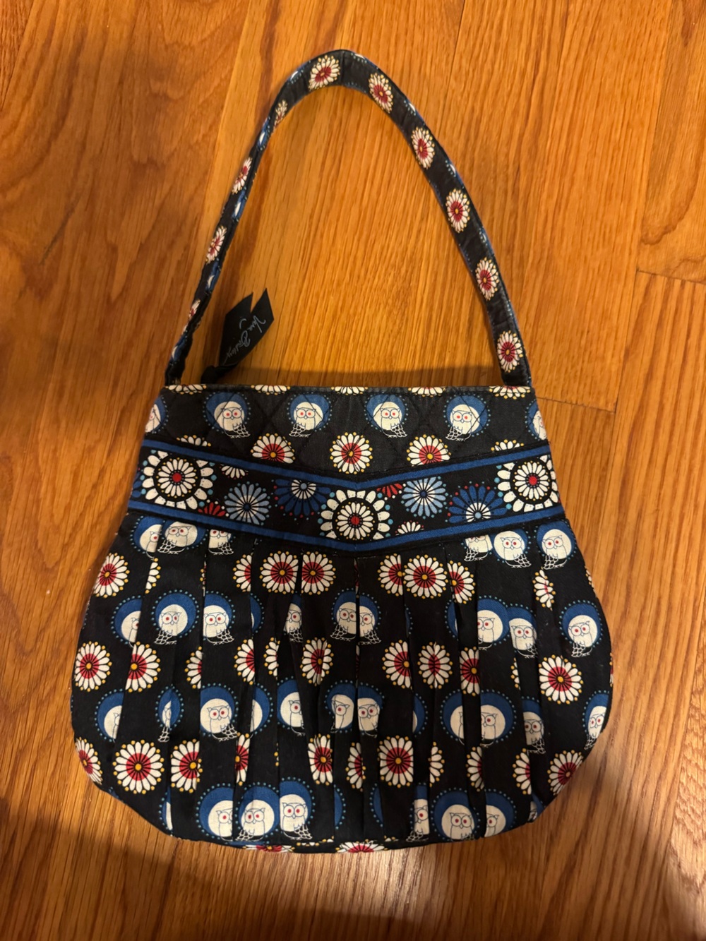 Vera Bradley Quilted Owl & Daisy Shoulder Purse